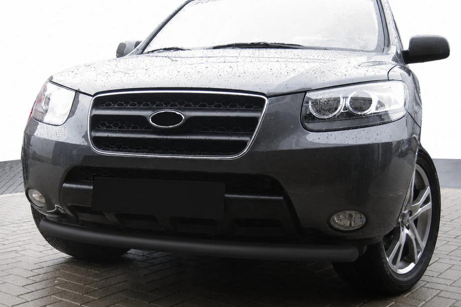 Hyundai Santa Fe 2 2006–2012 Predný ochranný rám ST008 Black (nerez) Image