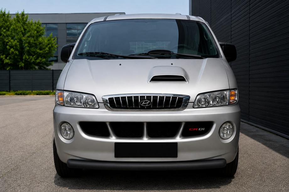 Hyundai H200, H1, Starex 1998–2007 Predný ochranný rám ST008 Black (nerez) Image