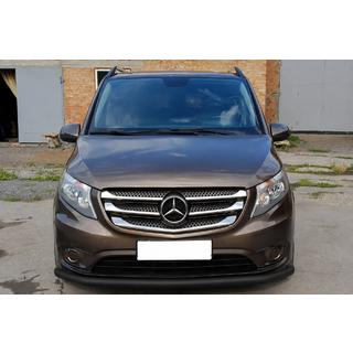 Predný ochranný rám ST008 Black (nerez) Mercedes Vito/V-trieda W447 2014– fotografia 1