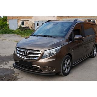Predný ochranný rám ST008 Black (nerez) Mercedes Vito/V-trieda W447 2014– fotografia 2
