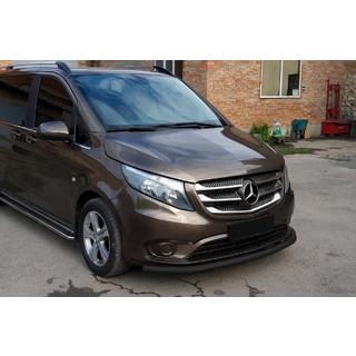 Predný ochranný rám ST008 Black (nerez) Mercedes Vito/V-trieda W447 2014– fotografia 3
