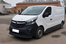 Fiat Talento 2016– Predný ochranný rám ST008 Black (nerezová oceľ) fotografia 2