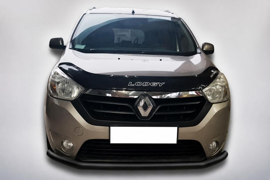 Renault Lodgy 2013–2022 Predný ochranný rám ST008 Black (nerezová oceľ) Fotografia 1