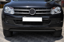 Volkswagen Amarok 2010–2022 Predný ochranný rám ST008 Black (nerezová oceľ) fotografia 3