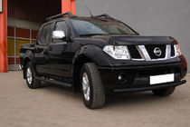 Nissan Navara 2006–2015 Predný ochranný rám ST008 Black (nerezová oceľ) fotografia 2
