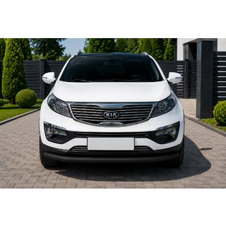 Predný ochranný rám ST008 Black (nerezová oceľ) Kia Sportage 2010–2015