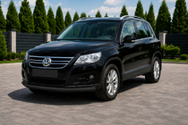 Volkswagen Tiguan 2007–2016 Predný ochranný rám ST008 Black (nerezová oceľ) fotografia 1