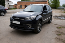 Chery Tiggo 3 2005– Predný ochranný rám ST008 Black (nerezová oceľ) fotografia 2