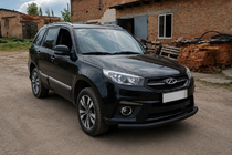 Chery Tiggo 3 2005– Predný ochranný rám ST008 Black (nerezová oceľ) fotografia 3