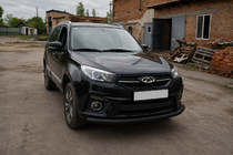 Chery Tiggo 3 2005– Predný ochranný rám ST008 Black (nerezová oceľ) fotografia 4