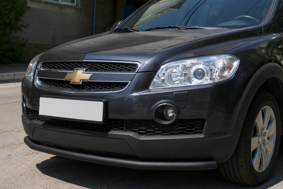 Chevrolet Captiva 2006–2019 Predný ochranný rám ST008 Black (nerezová oceľ) Image