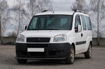 Fiat Doblo I 2001–2005 Predný ochranný rám ST008 Black (nerezová oceľ) fotografia 1