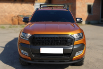 Ford Ranger 2011–2022 Predný ochranný rám ST008 Black (nerezová oceľ) fotografia 1