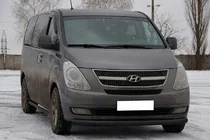 Hyundai H300, H1, Starex 2008–2020 Predný ochranný rám ST008 Black (nerezová oceľ) fotografia 2