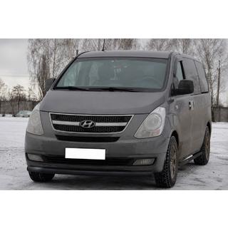 Predný ochranný rám ST008 Black (nerezová oceľ) Hyundai H300, H1, Starex 2008–2020 fotografia 3