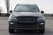Mercedes ML W164 2005–2011 Predný ochranný rám ST008 Black (nerezová oceľ) fotografia 1