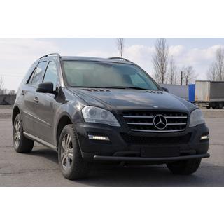 Predný ochranný rám ST008 Black (nerezová oceľ) Mercedes ML W164 2005–2011 fotografia 2