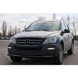 Predný ochranný rám ST008 Black (nerezová oceľ) Mercedes ML W164 2005–2011 fotografia 3