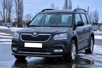 Skoda Yeti 2009–2017 Predný ochranný rám ST008 Black (nerezová oceľ) fotografia 2