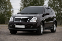 SsangYong Rexton I 2001–2017 Predný ochranný rám ST008 Black (nerezová oceľ) fotografia 1
