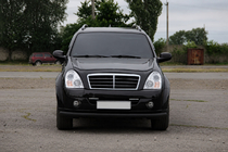 SsangYong Rexton I 2001–2017 Predný ochranný rám ST008 Black (nerezová oceľ) fotografia 2