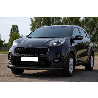 Predný ochranný rám ST008 Black (nerezová oceľ) Kia Sportage 2015–2021 fotografia 1