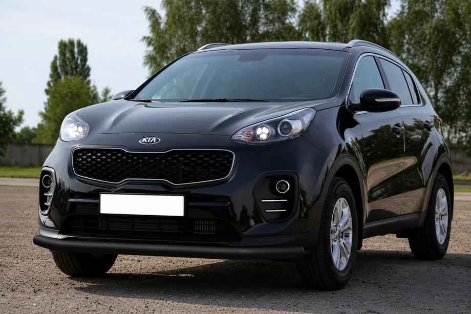 Kia Sportage 2015–2021 Predný ochranný rám ST008 Black (nerezová oceľ) Image