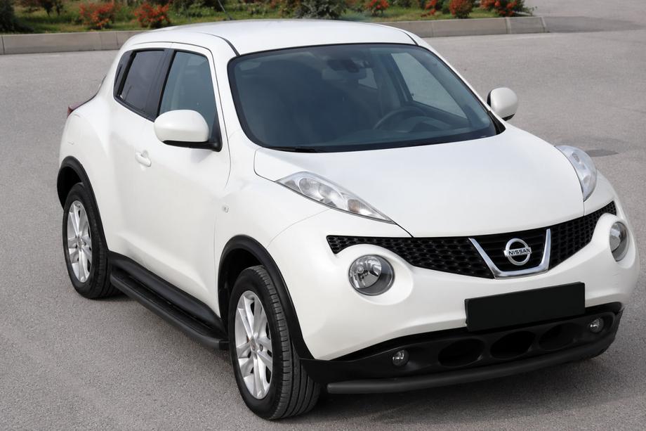 Nissan Juke 2010–2019 Predný ochranný rám ST008-2 Black (nerez) Image