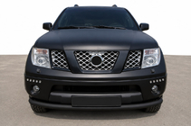 Nissan Pathfinder R51 2005–2014 Predný ochranný rám ST008-2 Black (nerez) fotografia 1
