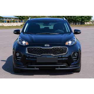 Predná ochrana ST009 Black (nerezová oceľ) Kia Sportage 2015–2021 fotografia 1