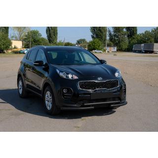 Predná ochrana ST009 Black (nerezová oceľ) Kia Sportage 2015–2021 fotografia 2