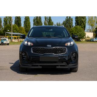 Predná ochrana ST009 Black (nerezová oceľ) Kia Sportage 2015–2021 fotografia 3