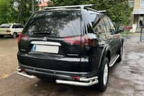 Mitsubishi Pajero Sport 2008–2015 Zadné ochranné rámy AK003-Double (2 ks, nerez) fotografia 1