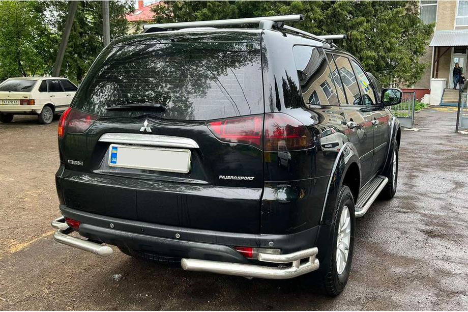 Mitsubishi Pajero Sport 2008–2015 Zadné ochranné rámy AK003-Double (2 ks, nerez) Image
