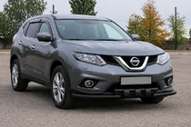 Nissan X-trail T32/Rogue 2014–2021 Predný ochranný rám ST009-15 Black (nerez) fotografia 3
