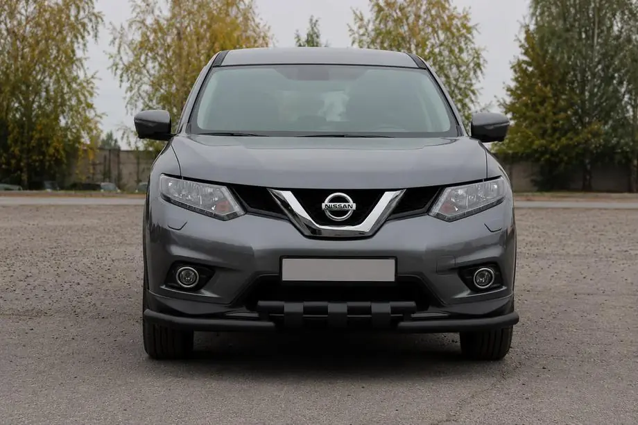 Nissan X-trail T32/Rogue 2014–2021 Predný ochranný rám ST009-15 Black (nerez) Image