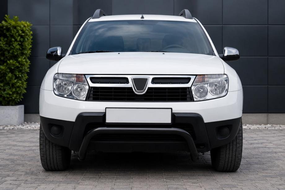 Dacia Duster 2008–2018 Predný ochranný rám ST011 Black (nerez) Fotografia 1