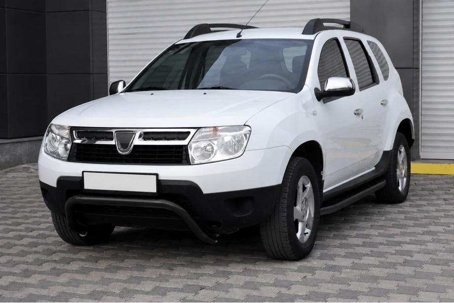 Dacia Duster 2008–2018 Predný ochranný rám ST011 Black (nerez) Fotografia 2