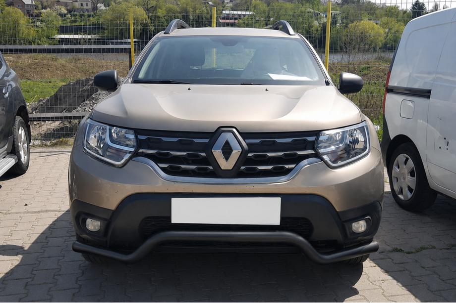 Renault Duster 2008–2017 Predný ochranný rám ST012 Black (nerez) Image
