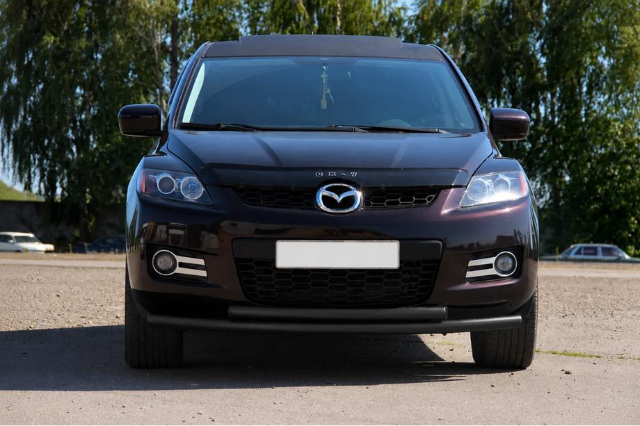 Mazda CX-7 2006–2012 Predný ochranný rám ST014 Black (nerez) Fotografia 2