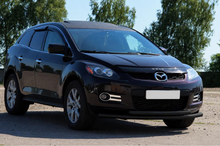 Mazda CX-7 2006–2012 Predný ochranný rám ST014 Black (nerez) Fotografia 3