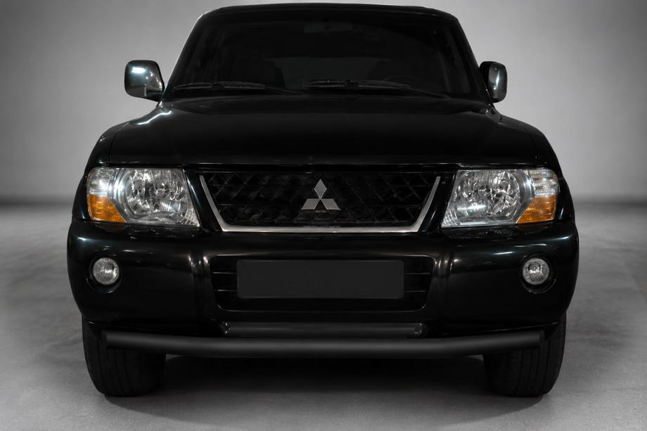 Mitsubishi Pajero Wagon III 1999–2006 Predný ochranný rám ST014 Black (nerez) Image