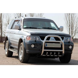 Kengurín QT007 (nerezová oceľ) Mitsubishi Pajero Sport 1996–2007 fotografia 2