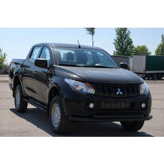 Predný ochranný rám ST014 Black (nerezová oceľ) Mitsubishi L200 2015–2024 fotografia 3