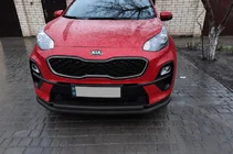 Kia Sportage 2015–2021 Predný ochranný rám ST014 Black (nerezová oceľ) fotografia 2