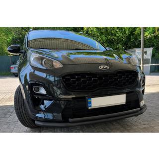 Predný ochranný rám ST014 Black (nerezová oceľ) Kia Sportage 2015–2021 fotografia 1