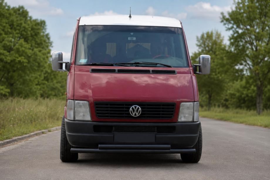 Volkswagen LT 1995–2006 Predný ochranný rám ST014 Black (nerezová oceľ) Image
