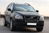 Volvo XC90 2002–2014 Predný ochranný rám ST014 Black (nerezová oceľ) fotografia 3