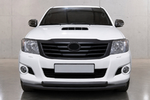 Toyota Hilux 2006–2015 Predný ochranný rám ST014-1 Black (nerez.) fotografia 1