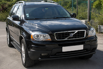 Volvo XC90 2002–2014 Predný ochranný rám ST014-2 Black (nerez) fotografia 3